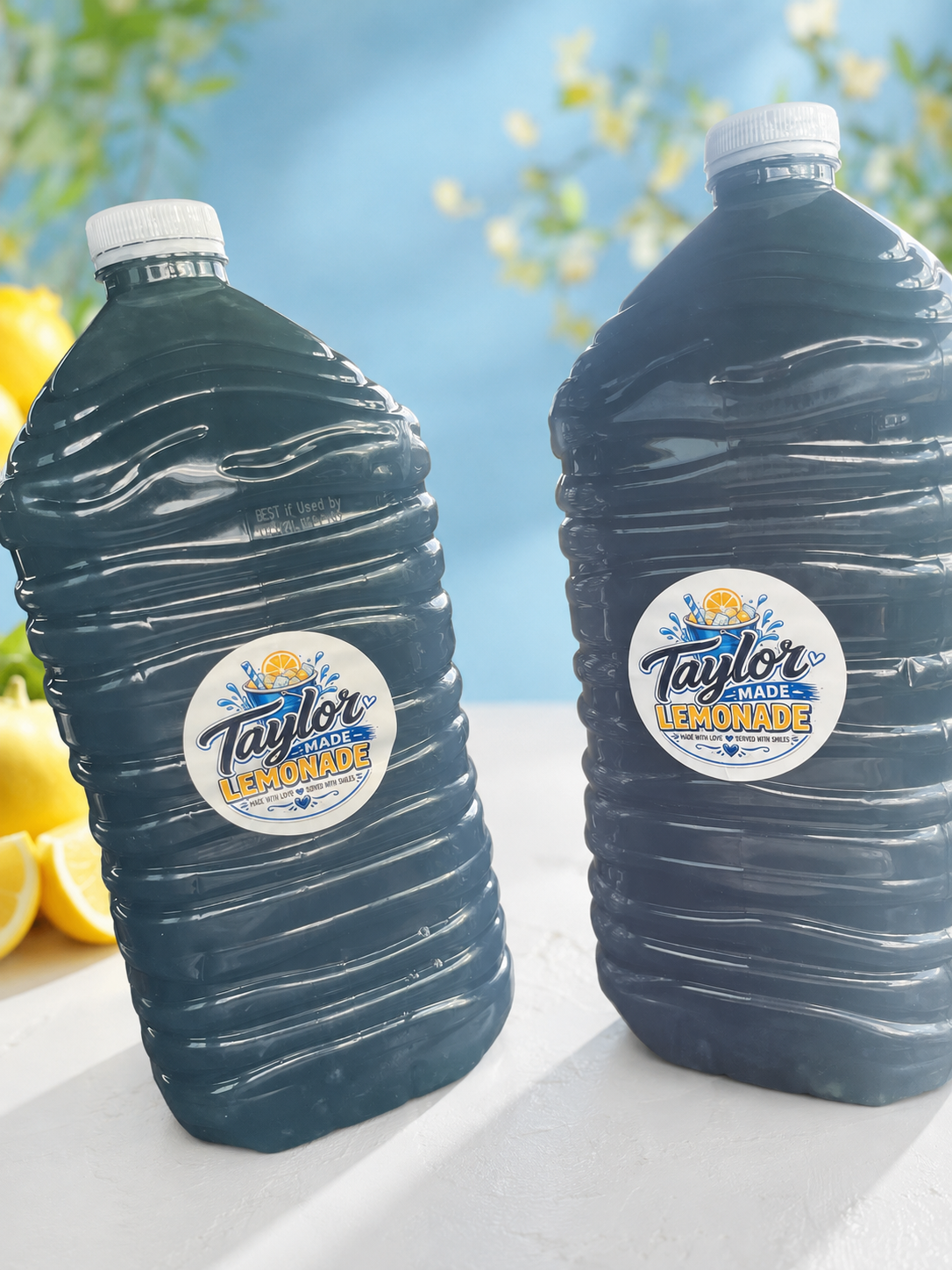 Taylor Made Lemonade gallons ready for pickup